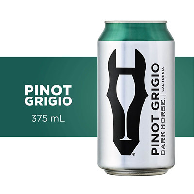 Dark Horse Pinot Grigio White Wine In Can - 375 Ml - Image 2