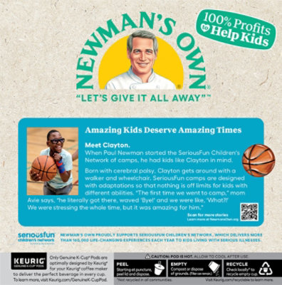 Newman's Own Special Blend Organic Medium Roast Coffee K Cup Pods - 32 Count - Image 5