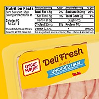 Oscar Mayer Deli Fresh Honey Uncured Ham Sliced Lunch Meat Mega Pack Tray - 22 Oz - Image 1