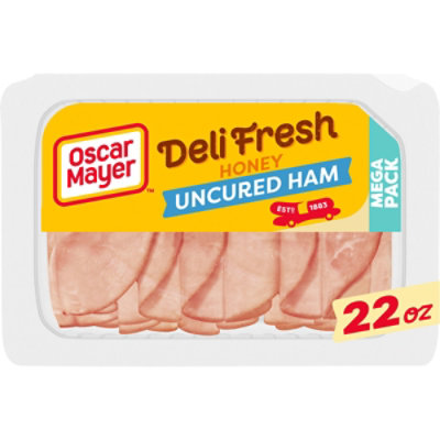 Oscar Mayer Deli Fresh Honey Uncured Ham Sliced Lunch Meat Mega Pack Tray - 22 Oz - Image 1