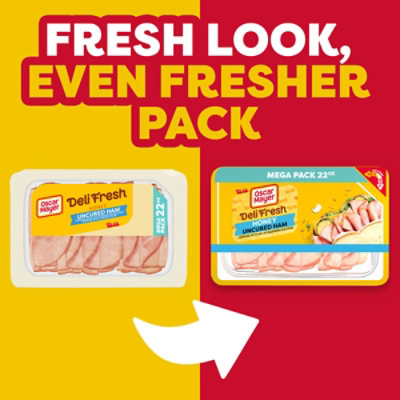 Oscar Mayer Deli Fresh Honey Uncured Sliced Ham Deli Lunch Meat Mega - 22 Oz - Image 5