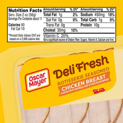 Oscar Mayer Deli Fresh Rotisserie Seasoned Sliced Chicken Breast Deli Lunch Meat Mega - 22 Oz - Image 7
