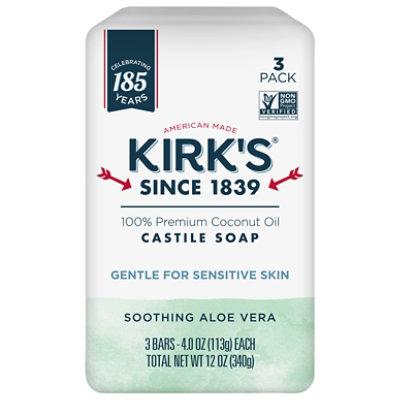 Kirks Soap Bar 3pk Aloe Vra Cst - 12 Oz - Image 3