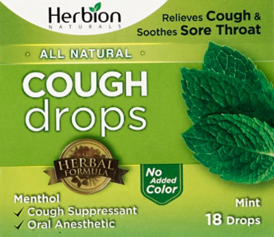 Herbion N Cough Drop Mint - 18 Piece - Image 2