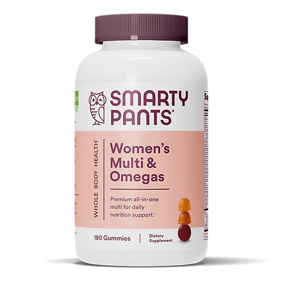 Smartypants Womens Complete Multivitamin Plus Omega 3s - 180 Count