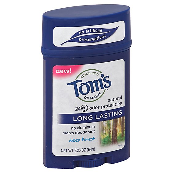 Toms Of Maine Deodorant Mens Long Lasting Deep Forest - 2.25 Oz