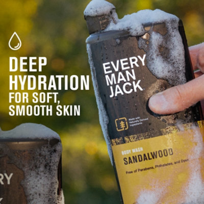 Every Man Jack Sandalwood Hydrating Mens Body Wash - 16.9 Oz - Image 2