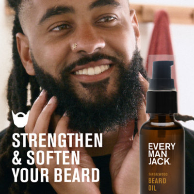 Every Man Jack Sandalwood Hydrating Beard Oil For Men - 1 Oz - Image 2