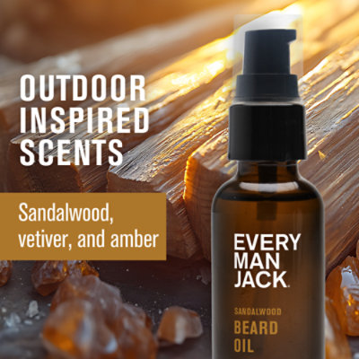 Every Man Jack Sandalwood Hydrating Beard Oil For Men - 1 Oz - Image 4