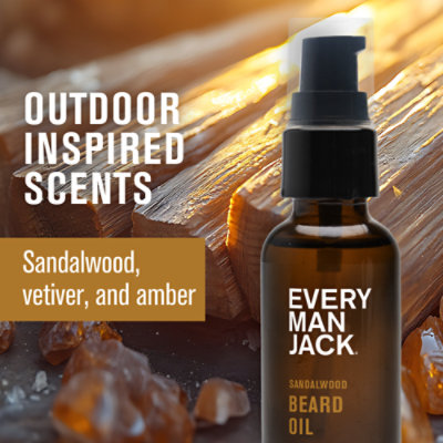 Every Man Jack Sandalwood Hydrating Beard Oil For Men - 1 Oz - Image 5