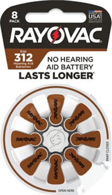 Rayovac Hab Size 312 - 8 Count - Image 2