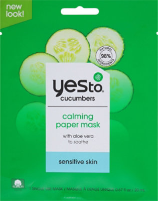 Yes To Paper Mask Cucumber - 0.67 Oz - Image 2