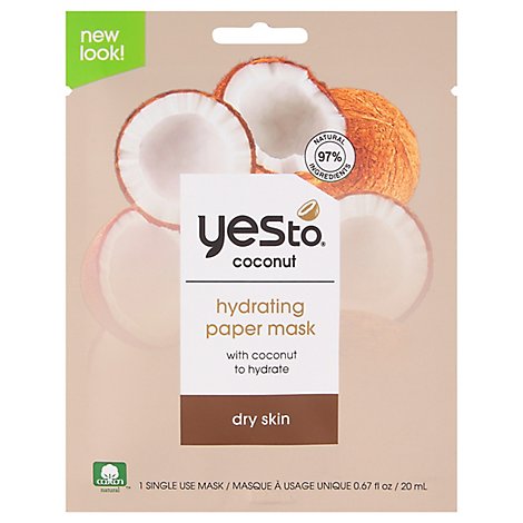 Yes To Paper Mask Coconut - 0.67 Oz