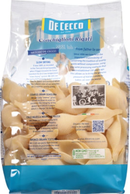 De Cecco Pasta Rigati Conchiglioni - 16 Oz - Image 6