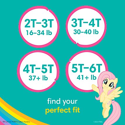 Pampers Easy Ups Size 2T To 3T Girls Training Underwear - 74 Count - Image 7