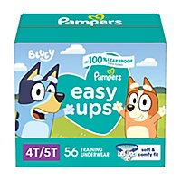 Pampers Easy Ups Size 4T To 5T Boys Training Underwear - 56 Count - Image 2