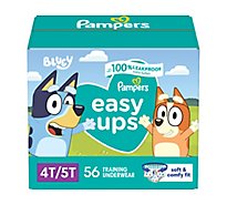 Pampers Easy Ups Size 4T To 5T Boys Training Underwear - 56 Count