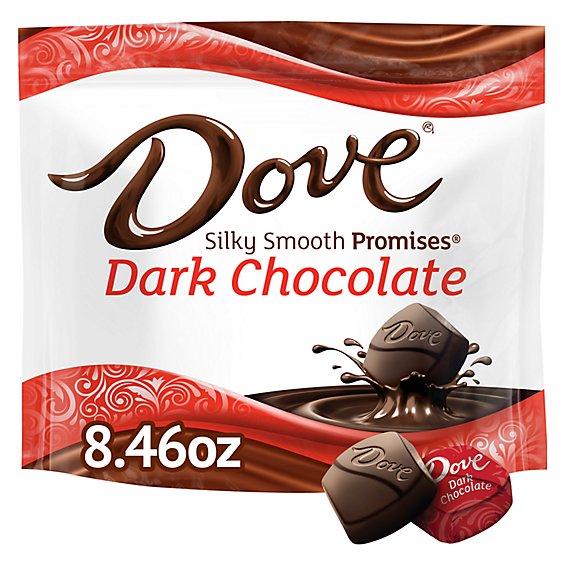 Dove Promises Individually Wrapped Dark Chocolate Candy Bag - 8.46 Oz