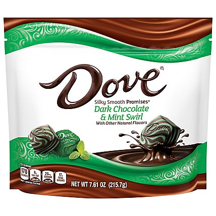 DOVE PROMISES Candy Dark Chocolate Mint Swirl - 7.61 Oz - Image 2