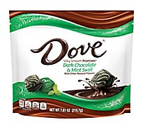 DOVE PROMISES Candy Dark Chocolate Mint Swirl - 7.61 Oz