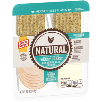 Oscar Mayer Natural Meat & Cheese Snack Plate with Slow Roasted Turkey Breast - 3.3 Oz - Image 3