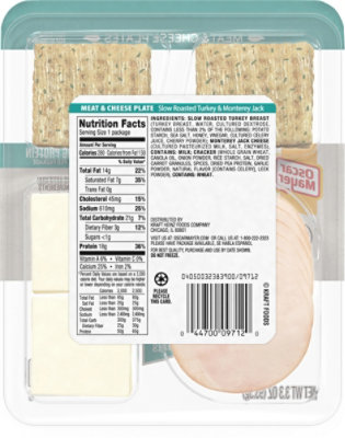 Oscar Mayer Natural Meat & Cheese Snack Plate with Slow Roasted Turkey Breast - 3.3 Oz - Image 7
