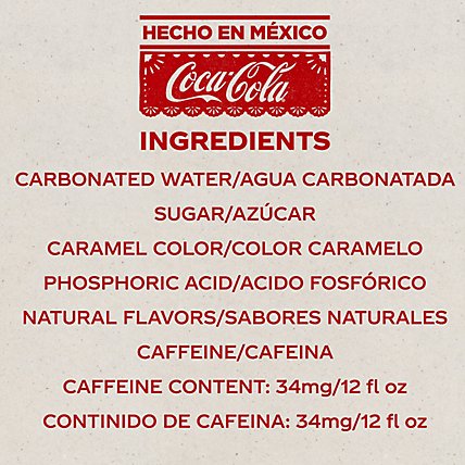 Coca-Cola Soda Pop Hecho En Mexico - 4-12 Fl. Oz. - Image 5