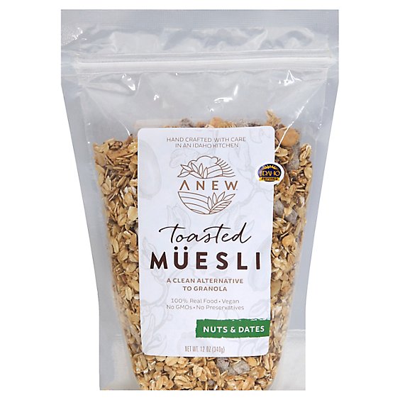 Anew Nuts & Dates Toasted Muesli - 12 Oz