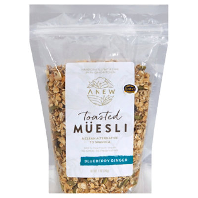 Anew Blueberry Ginger Toasted Muesli - 12 Oz