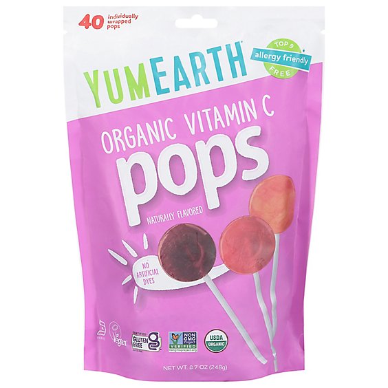 Yummyeart Pops Vit C Fmly Bag - 8.5 Oz