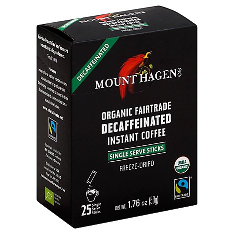 Mount Hagen Coffee Instant Stck Decaf - 1.76 Oz