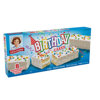 debbie little cakes birthday cake snack zebra rolls pack heb albertsons oz family