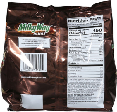 Milky Way Milk Chocolate Minis Size Candy Bars - 9.7 Oz - Image 5