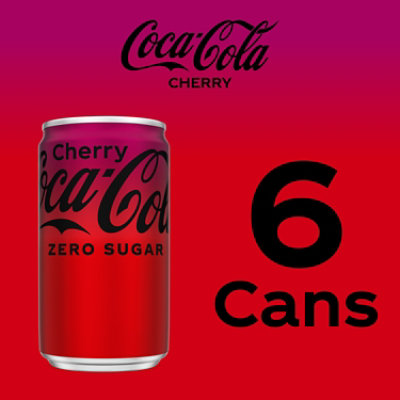 Coca-Cola Soda Pop Cherry Zero Sugar - 6-7.5 Fl. Oz. - Image 5