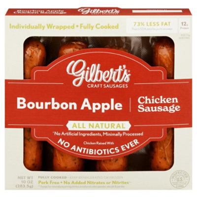 Gilberts Chicken Sausage Bourbon Apple - 10 Oz - Image 3