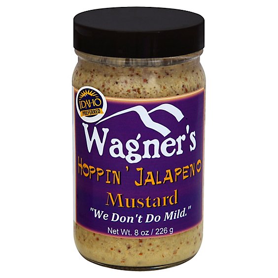 Wagners Hoppin Jalapeno Mustard - 8 Oz