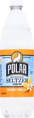 Polar Seltzer Orange Vanilla - 1 Liter - Image 1