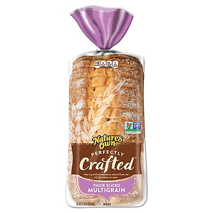 Natures Own Perfectly Crafted Multigrain Bread Thick Sliced Non-GMO Sandwich Bread - 22 Oz - Image 3