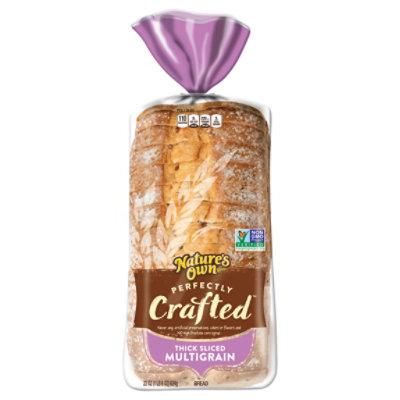 Natures Own Perfectly Crafted Multigrain Bread Thick Sliced Non-GMO Sandwich Bread - 22 Oz - Image 4