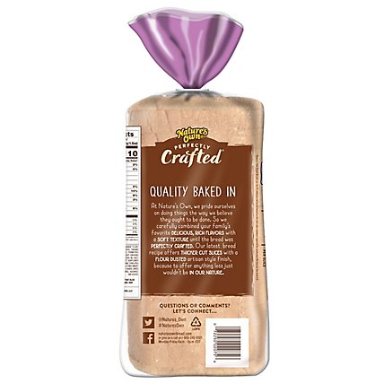 Natures Own Perfectly Crafted Multigrain Bread Thick Sliced Non-GMO Sandwich Bread - 22 Oz - Image 6