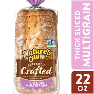 Natures Own Perfectly Crafted Multigrain Bread Thick Sliced Non-GMO Sandwich Bread - 22 Oz - Image 1