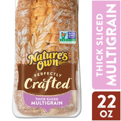 Natures Own Perfectly Crafted Multigrain Bread Thick Sliced Non-GMO Sandwich Bread - 22 Oz - Image 2