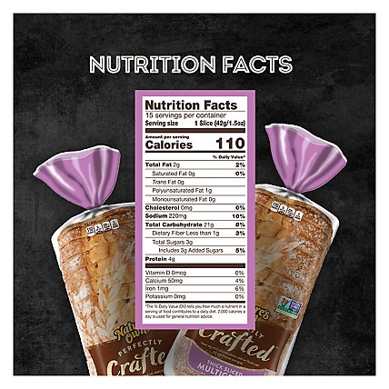 Natures Own Perfectly Crafted Thick Multigrain - 22 Oz - Image 4