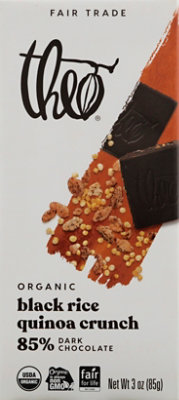 Theo Choc Choc Bar Dk 85% Blk Rice - 3 Oz - Image 2