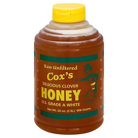 Coxs Honey Squeeze Bottle Honey - 32 Oz