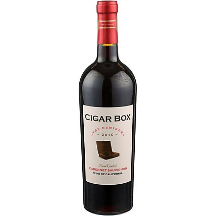 Cigar Box Humidor Cabernet Wine - 750 Ml - Image 1