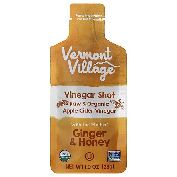 Vermont Village Shot Ginger Vinegar - 1 Oz