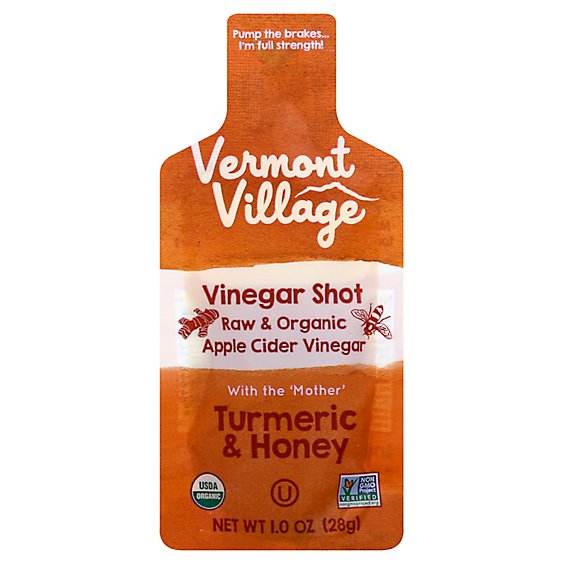 Vermont Village Shot Turmeric Vinegar - 1 Oz