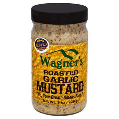 Wagners Roasted Garlic Mustard - 8 Oz - Image 1