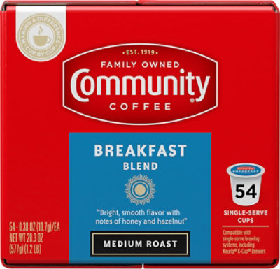 Community Coffee Breakfast Blend Single - 54 Count - Image 1